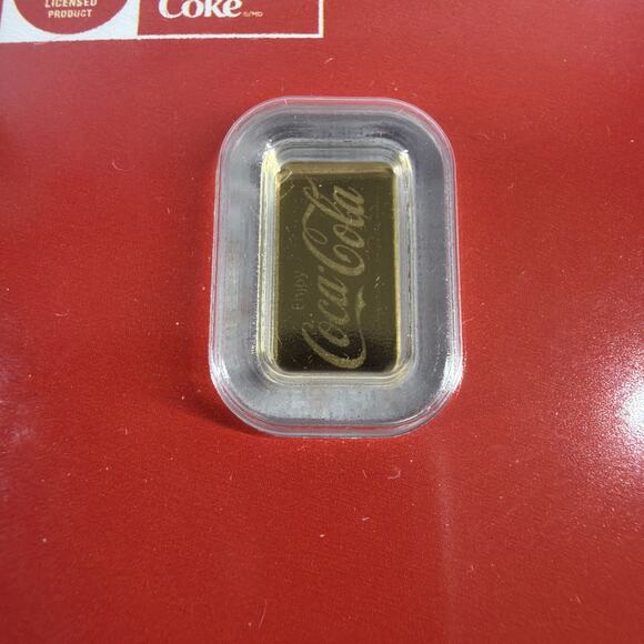 Coca-Cola Gold Bar – 0.5g .9999 Fine – Sealed – “Buy the World a Coke” - Picture 4 of 4